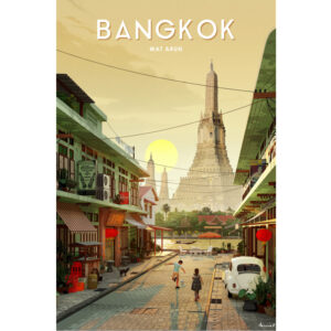 จิ๊กซอว์ 1000 ชิ้น A journey in Posters - Wat Arun, Bangkok