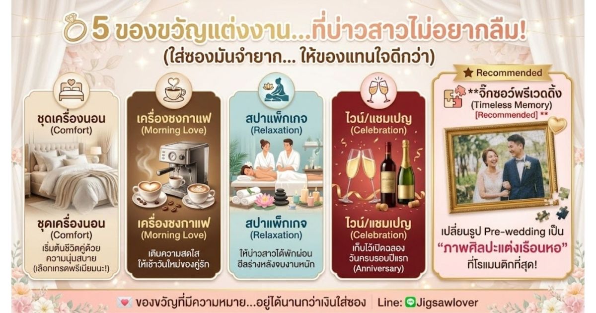 ของขวัญแต่งงานให้เพื่อน